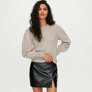Aritzia Wilfred - Sweater Cropped - US S - Tan